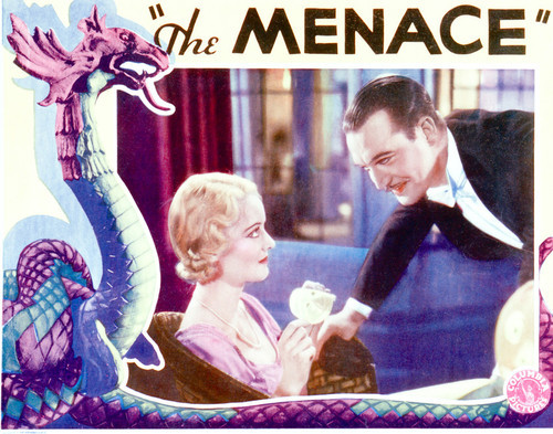This is an image of Vintage Reproduction Lobby Card of Menace 296216