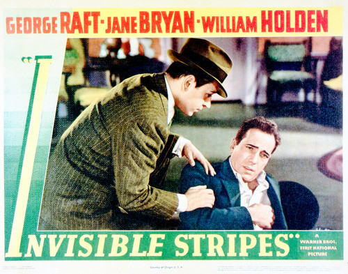 This is an image of Vintage Reproduction Lobby Card of Invisible Stripes 296218