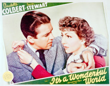 This is an image of Vintage Reproduction Lobby Card of Its a Wonderful World 296221