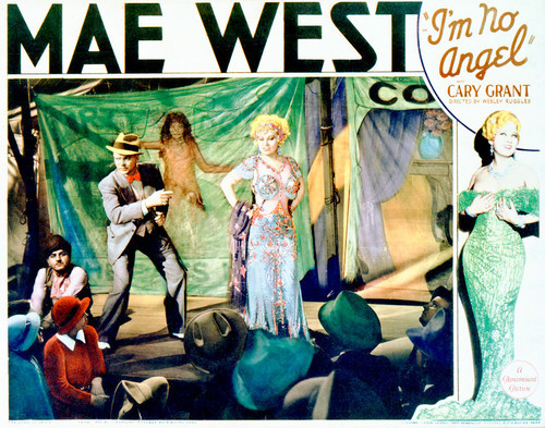 This is an image of Vintage Reproduction Lobby Card of I'm No Angel 296224