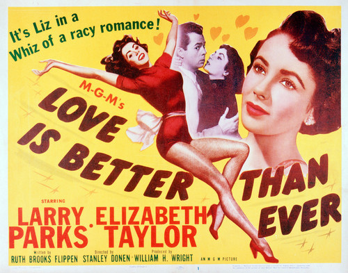 This is an image of Vintage Reproduction Lobby Card of Love is Better Than Ever 296225