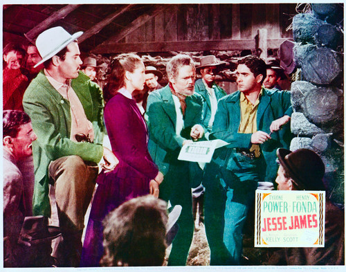 This is an image of Vintage Reproduction Lobby Card of Jesse James 296230