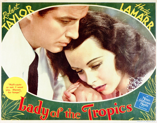 This is an image of Vintage Reproduction Lobby Card of Lady of the Tropics 296233