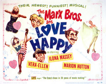 This is an image of Vintage Reproduction Lobby Card of Love Happy 296238