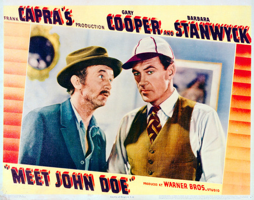 This is an image of Vintage Reproduction Lobby Card of Meet John Doe 296239