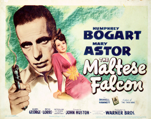 This is an image of Vintage Reproduction Lobby Card of Maltese Flacon 296240