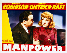 This is an image of Vintage Reproduction Lobby Card of Manpower 296254
