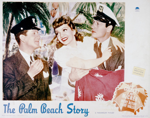 This is an image of Vintage Reproduction Lobby Card of The Palm Beach Story 296257