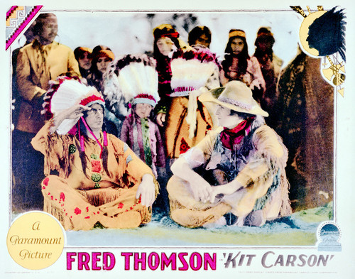 This is an image of Vintage Reproduction Lobby Card of Kit Carson 296265