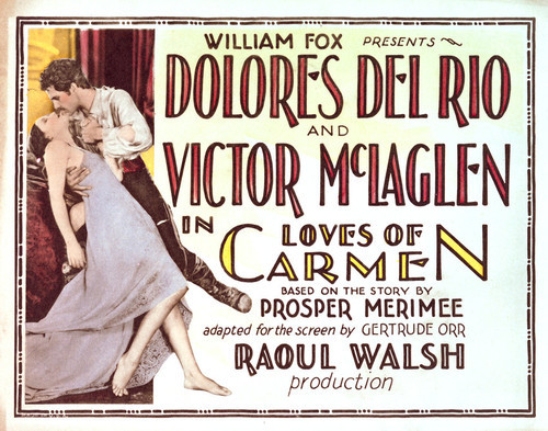 This is an image of Vintage Reproduction Lobby Card of Loves of Carmen 296270