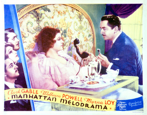 This is an image of Vintage Reproduction Lobby Card of Manhattan Melodrama 296272