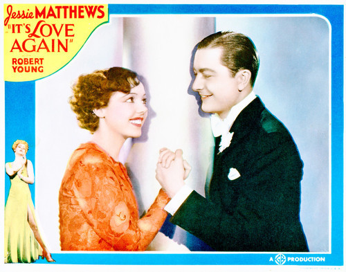 This is an image of Vintage Reproduction Lobby Card of It's Love Again 296278