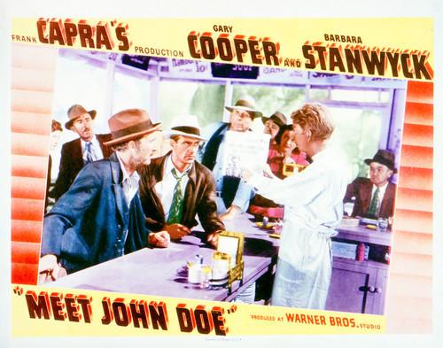 This is an image of Vintage Reproduction Lobby Card of Meet John Doe 296289