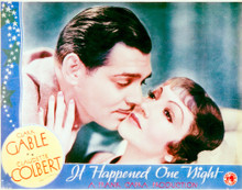 This is an image of Vintage Reproduction Lobby Card of It Happened One Night 296291