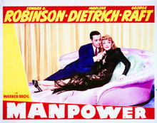 This is an image of Vintage Reproduction Lobby Card of Manpower 296299