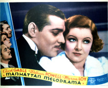 This is an image of Vintage Reproduction Lobby Card of Manhattan Melodrama 296379