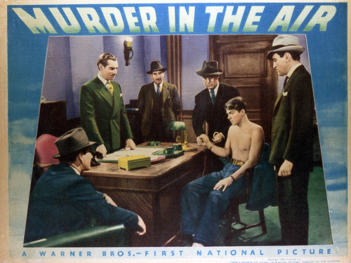 This is an image of Vintage Reproduction Lobby Card of Murder in the Air 296388
