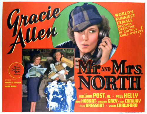 This is an image of Vintage Reproduction Lobby Card of Mr. and Mrs. North 296396