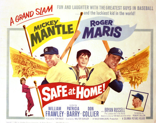 This is an image of Vintage Reproduction Lobby Card of Safe at Home 296415