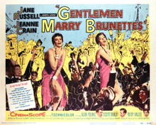 This is an image of Vintage Reproduction Lobby Card of Gentlemen Marry Brunettes 296426