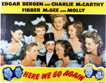 This is an image of Vintage Reproduction Lobby Card of Here We Go Again 296427
