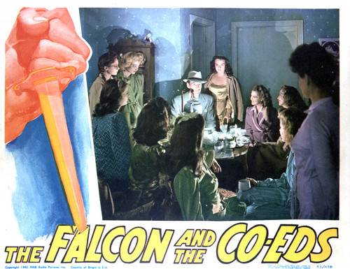 This is an image of Vintage Reproduction Lobby Card of The Falcon and the Co-Eds 296434