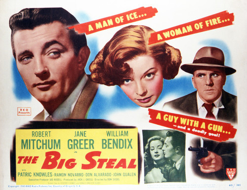 The Big steal Robert Mitchum vintage movie poster print