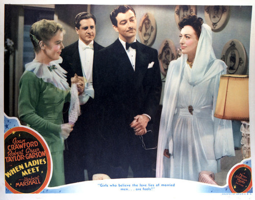 This is an image of Vintage Reproduction Lobby Card of When Ladies Meet 296451