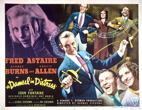 This is an image of Vintage Reproduction Lobby Card of A Damsel in Distress 296513