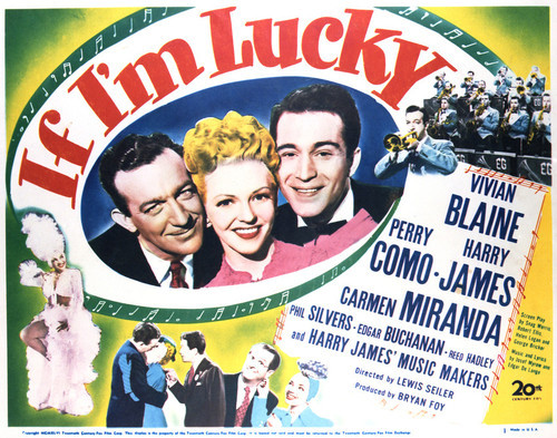This is an image of Vintage Reproduction Lobby Card of If I'm Lucky 296906