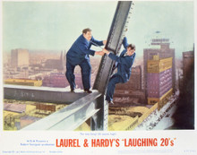 This is an image of Vintage Reproduction Lobby Card of Laurel and Hardy's Laughing 20's 296907
