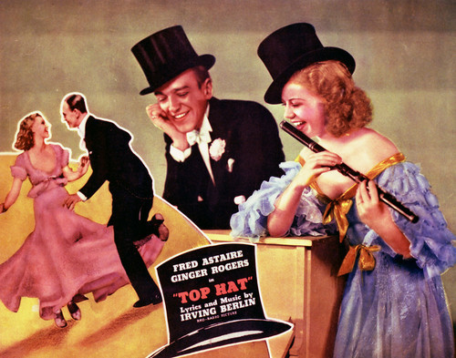 This is an image of Vintage Reproduction Lobby Card of Top Hat 296911