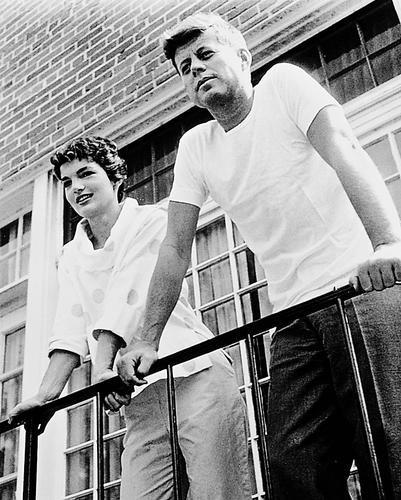 This is an image of Photograph & Poster of John F.Kennedy & Jackie Kennedy 168587