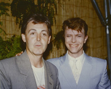 This is an image of Prints & Posters of David Bowie and Paul McCartney 299416