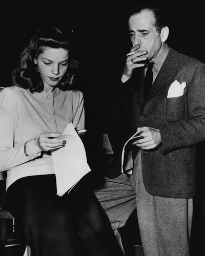 This is an image of Prints & Posters of Humphrey Bogart and Lauren Bacall 104023