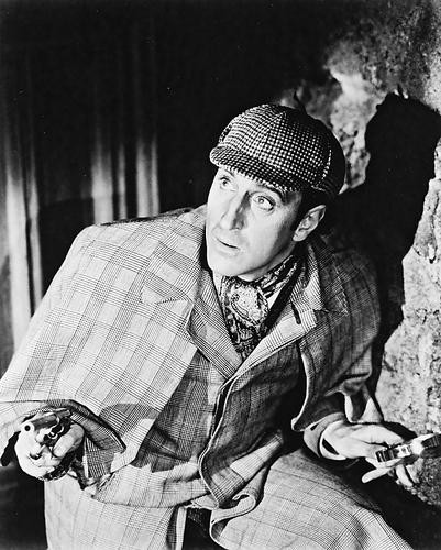 This is an image of 12612 Basil Rathbone Photograph & Poster