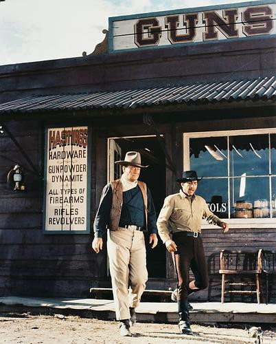 This is an image of 24404 John Wayne & Dean Martin Photograph & Poster