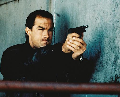 This is an image of 26693 Steven Seagal Photograph & Poster