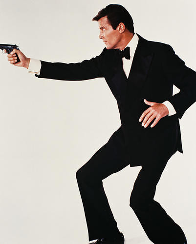 This is an image of 29466 Roger Moore Photograph & Poster
