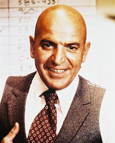 This is an image of 29493 Telly Savalas Photograph & Poster