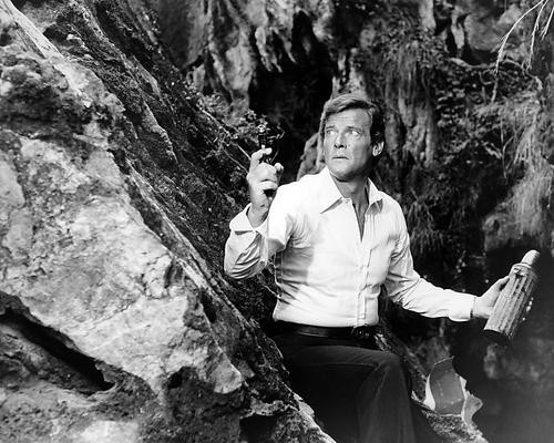 This is an image of 100463 Roger Moore Photograph & Poster