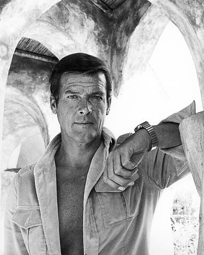 This is an image of 100501 Roger Moore Photograph & Poster