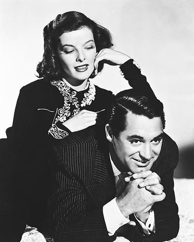 This is an image of 160222 Cary Grant & Katharine Hepburn Photograph & Poster