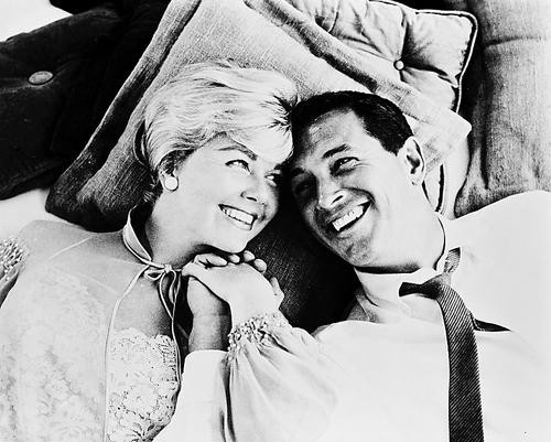 This is an image of 162106 Rock Hudson & Doris Day Photograph & Poster