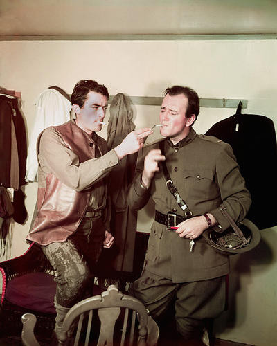 This is an image of 271367 John Wayne and Gregory Peck Photograph & Poster