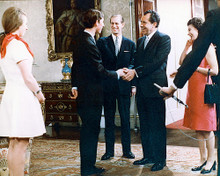 This is an image of 265924 The Queen, Nixon and Prince Charles Photograph & Poster