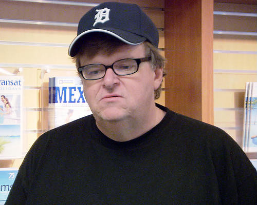 This is an image of 275554 Michael Moore Photograph & Poster