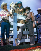 This is an image of 256262 Roy Rogers, Dale Evans and George Hague Photograph & Poster