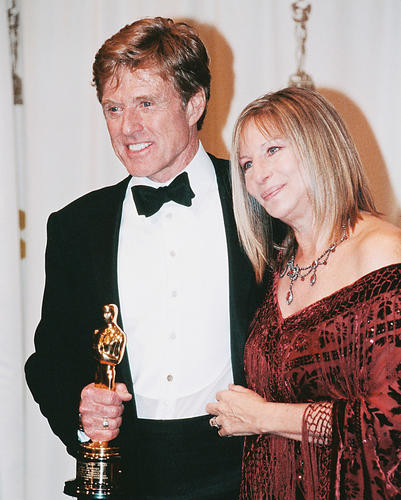 This is an image of 252546 Robert Redford & Barbara Streisand Photograph & Poster