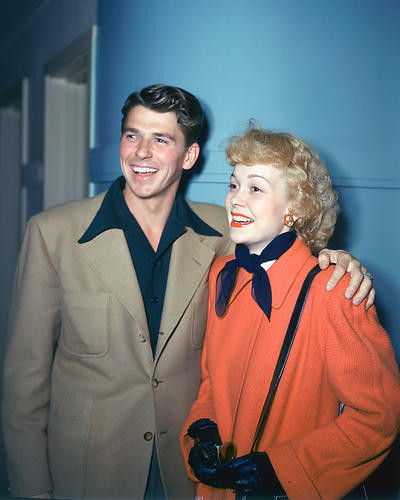 This is an image of 248652 Ronald Reagan & Jane Wyman Photograph & Poster